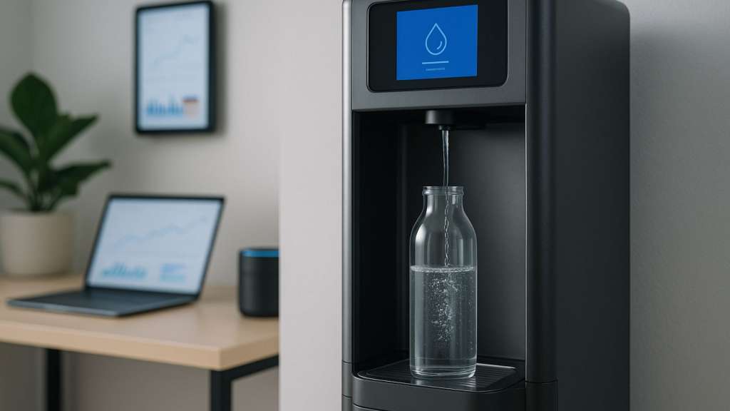 fuente de agua en oficina